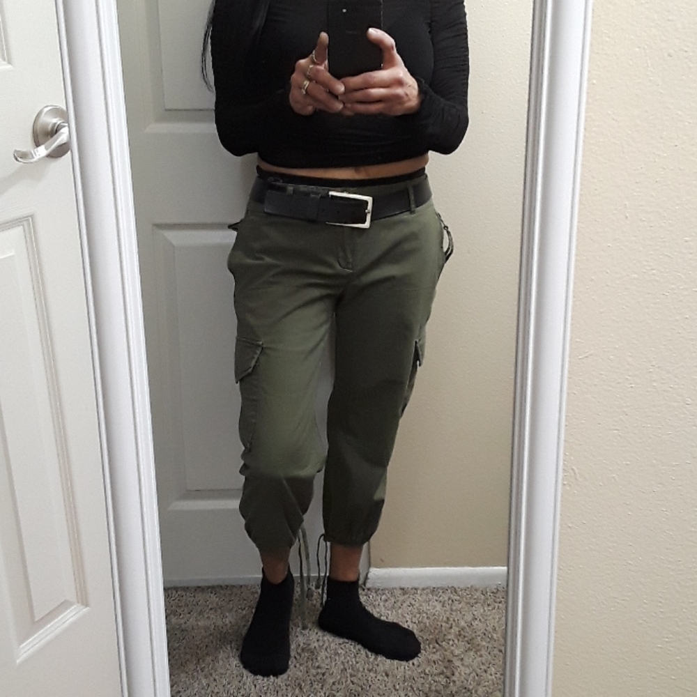Comptoir Des Cotonniers Army Cargo Crop Pants - Picture 4 of 8